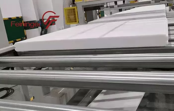 PET foam core production